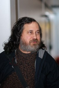 Richard Stallman in der Universität Oslo am 23.02.2009